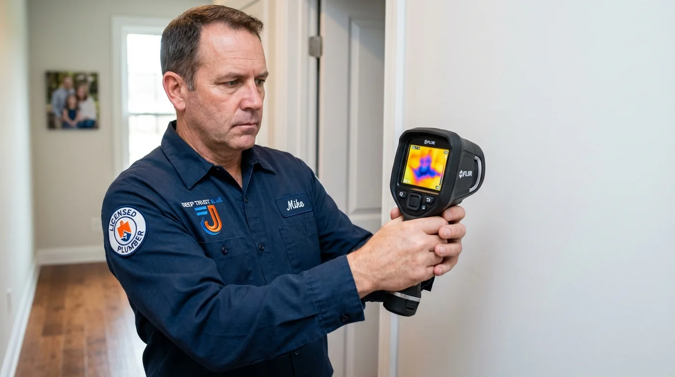 Thermal imaging leak detection by Johns Plumbing LLC in Seattle